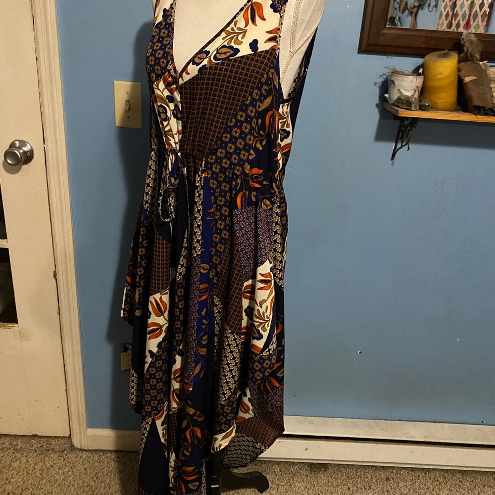 Lulus, Boho, Patchwork, Pant, Scarf Romper - image 5